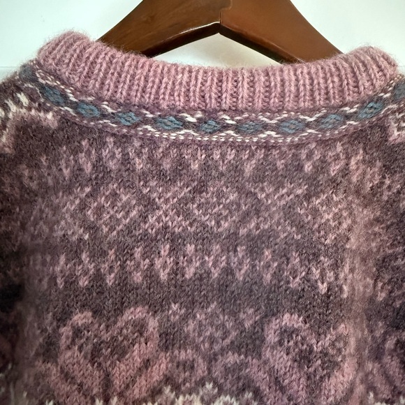 Dale of Norway Wool Cardigan Sweater Women Size M/L Après Ski Snowflake Pattern - Picture 7 of 14